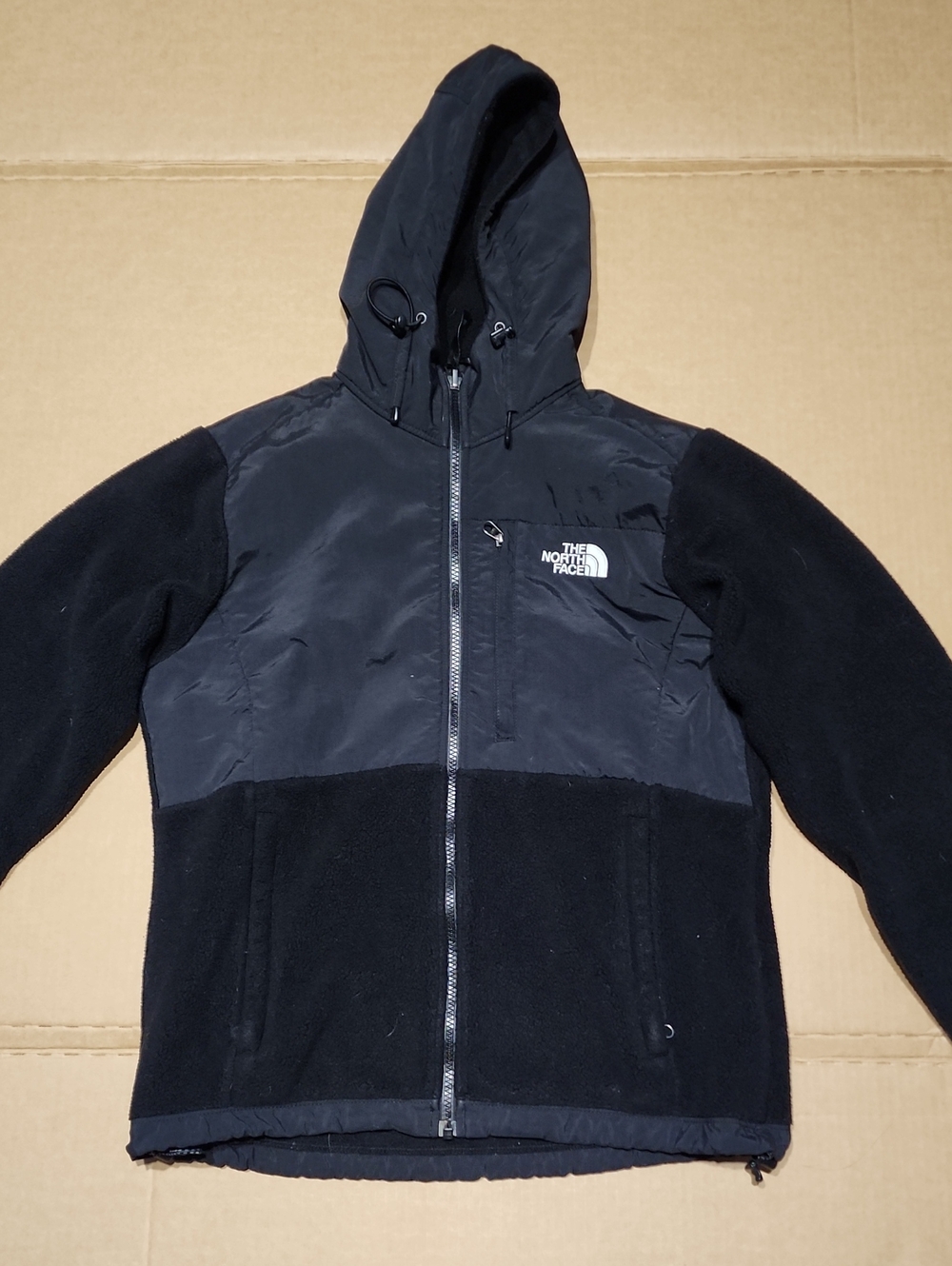 The North Face Hooded Denali Jacket Women's Medium Black